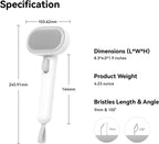 Ergonomic design of Aumuca brush for pet owners