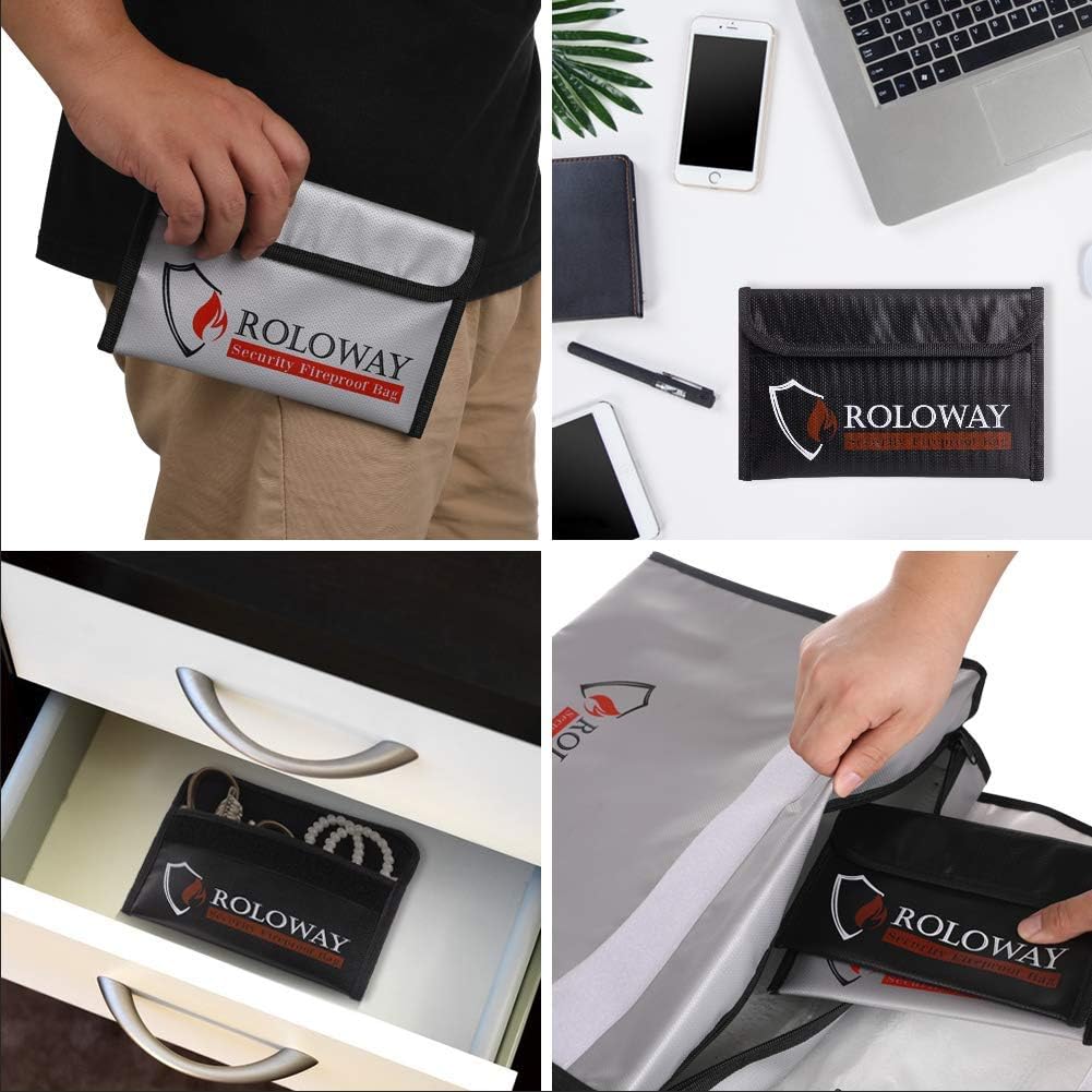 ROLOWAY imported security money bag showing tight seal protection.
