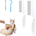 Infinite Paradise pet flea comb and tick removal tool kit front view for cat and dog grooming