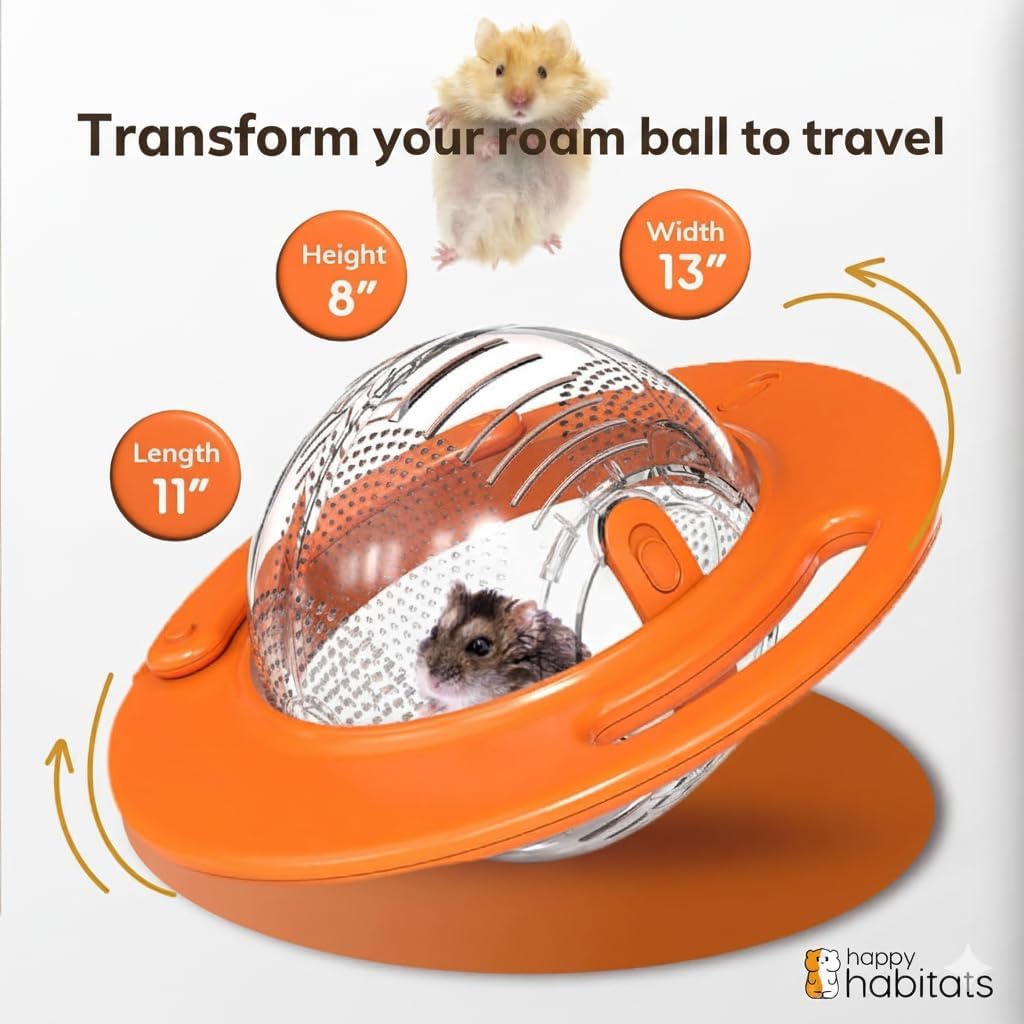 Roam Ring Accessory - Convert Your Hamster Ball into a Small Pet Carrier for Safe, Active Play - Small Animal Toys for Gerbils, Mice & More - Must-Have Pet Rat and Hamster Accessories - Image 6
