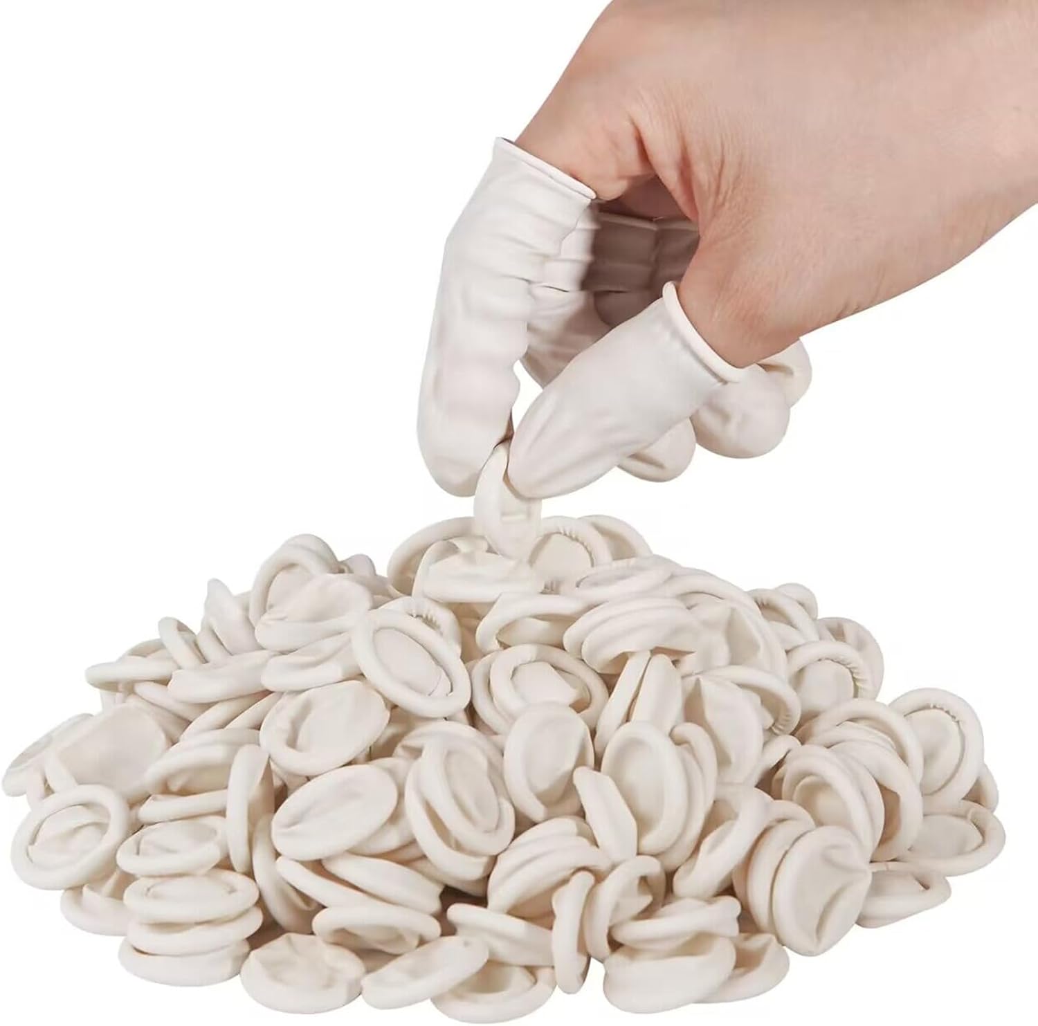 Tifanso disposable latex finger cots front view packaging