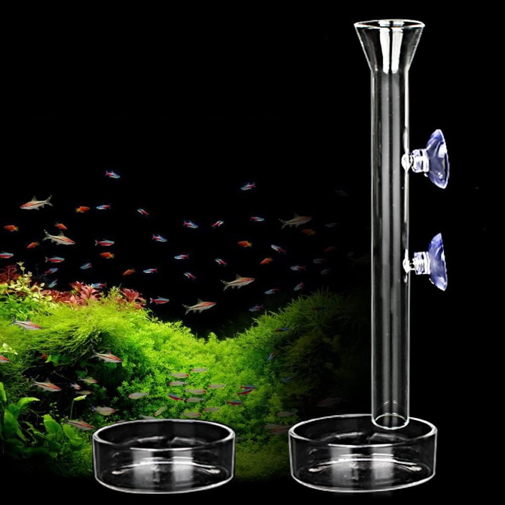 AnxunJim transparent fish tank feeding pipe and plate component breakdown