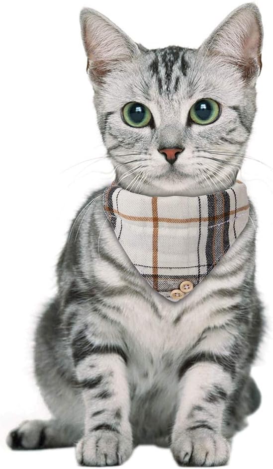 Faleela Breakaway Cat Collar with Bells - 2 Pack Cat Collar with Bells, Cat Collars with Bandana, Accessories for Pet Collars, Adjustable for Cats and Small Dogs - Image 6