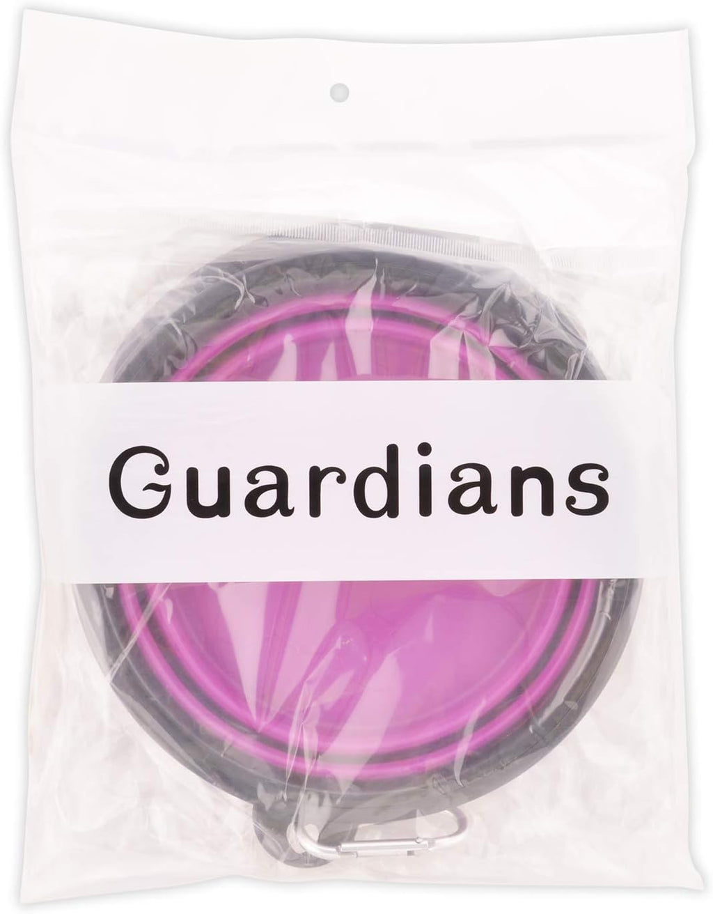 Guardians dual pack purple and green collapsible bowls for outdoor pet hydration