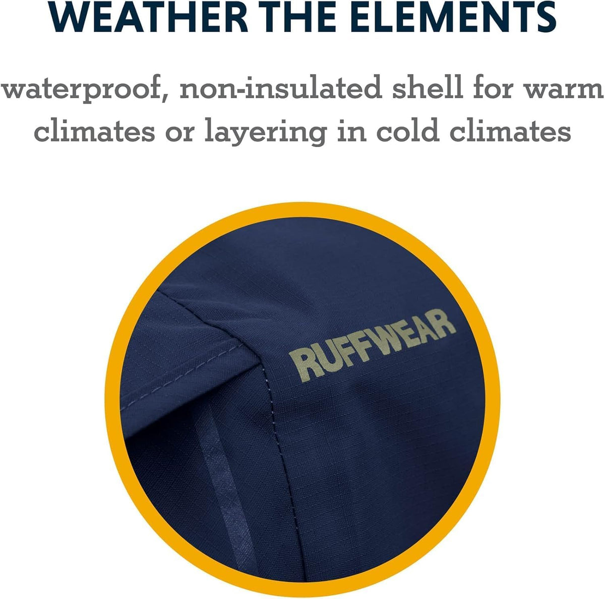 Lightweight dog rain gear close up of the adjustable side-release buckles.