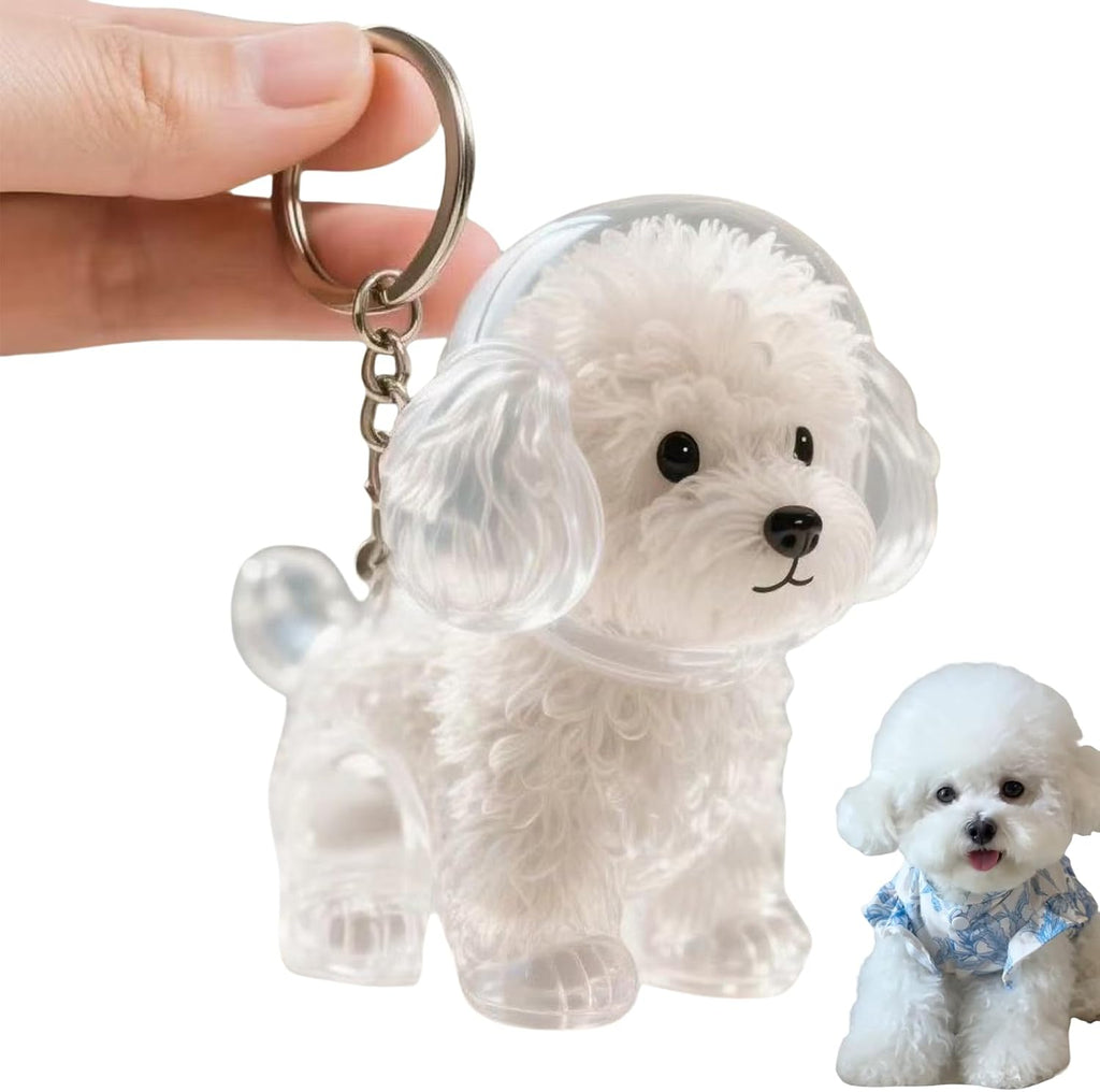 Dog Hair Collector Keychain Charm Memorial Storage Box, Dog Shape Pet Hair Memorial Bottle, DIY Pet Furs Collection Capsules, Pet Hair Ashes Keepsake (Poodle) - Image 15