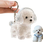 Dog Hair Collector Keychain Charm Memorial Storage Box, Dog Shape Pet Hair Memorial Bottle, DIY Pet Furs Collection Capsules, Pet Hair Ashes Keepsake (Poodle) - Image 15