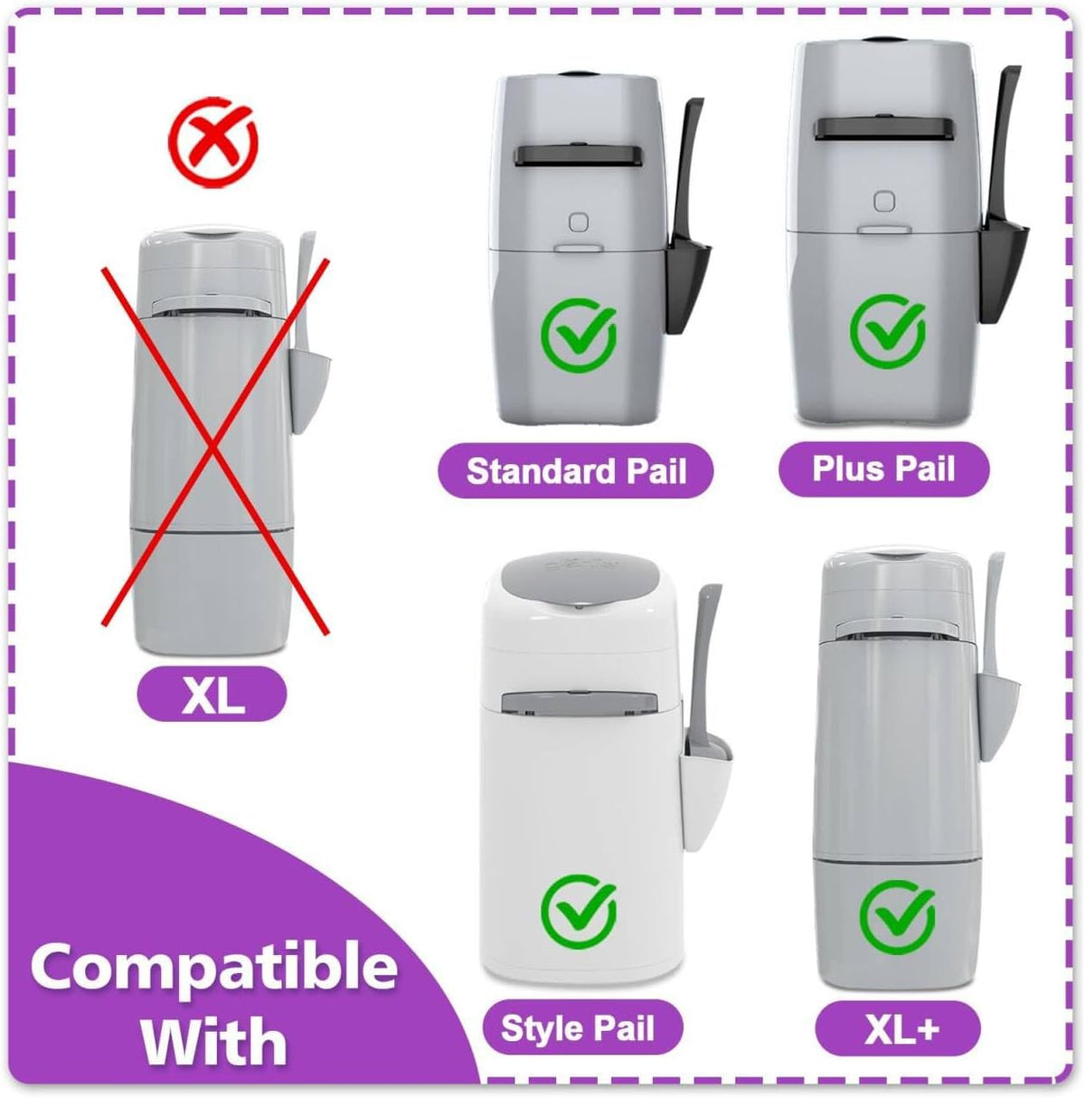 Seven layer odor blocking litter refill cartridges showing lavender scent feature.