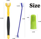 Ymccool triple head toothbrush for pet oral health