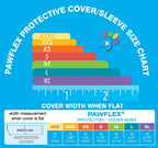 PawFlex dog bandage sleeve showing non-adhesive material