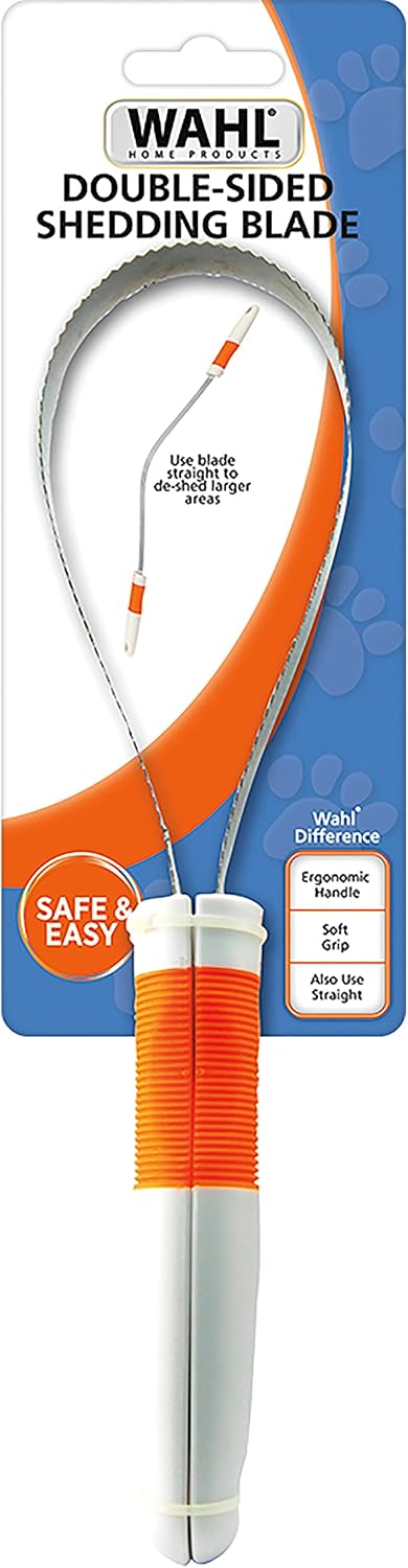 Wahl Double Sided Dog Shedding Blade with No-slip Grip - Coarse and Fine Teeth for Long, Short, & Double Coats - Model 858408 - Image 10