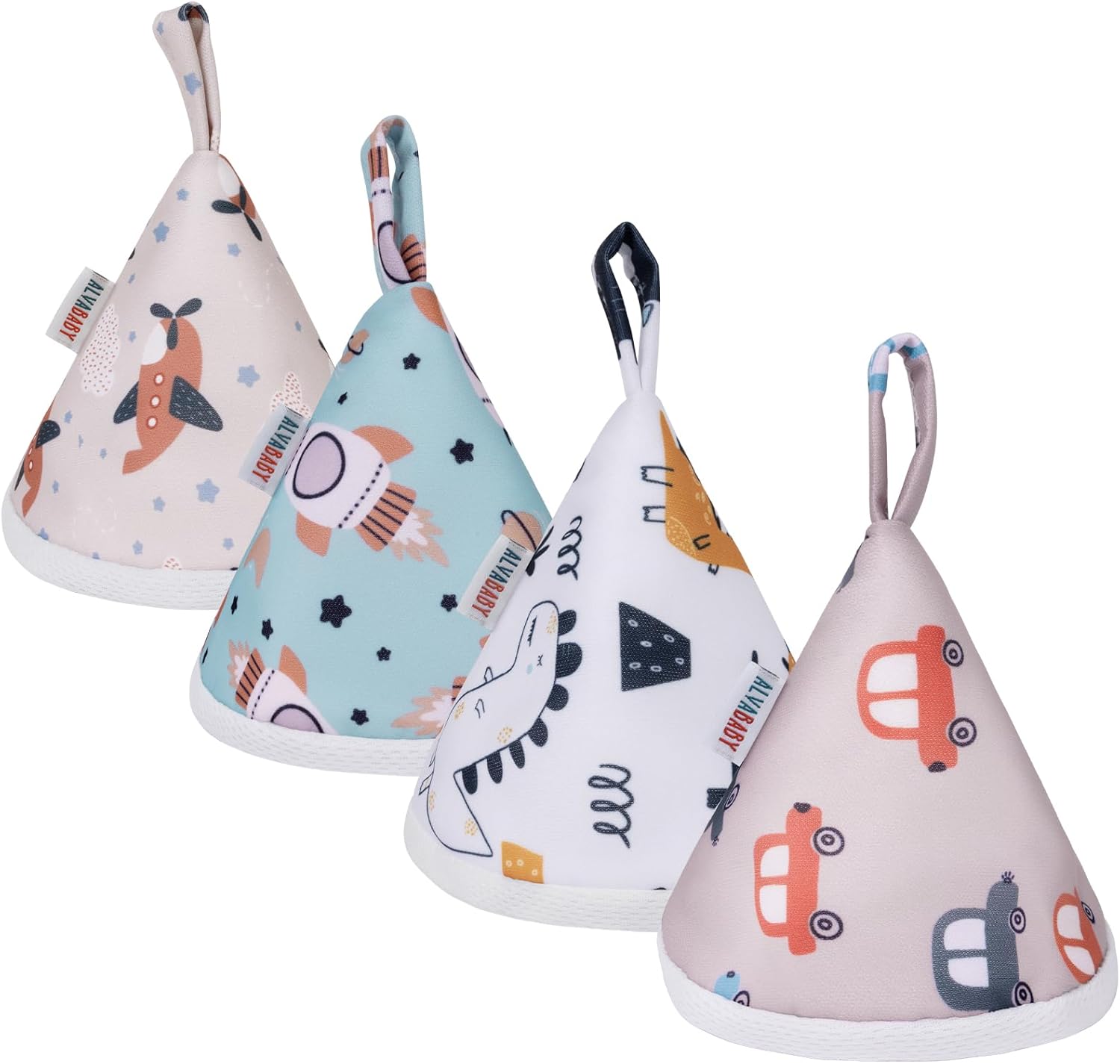 Alvababy 4 Piece Baby Boy Pee Covers set front view