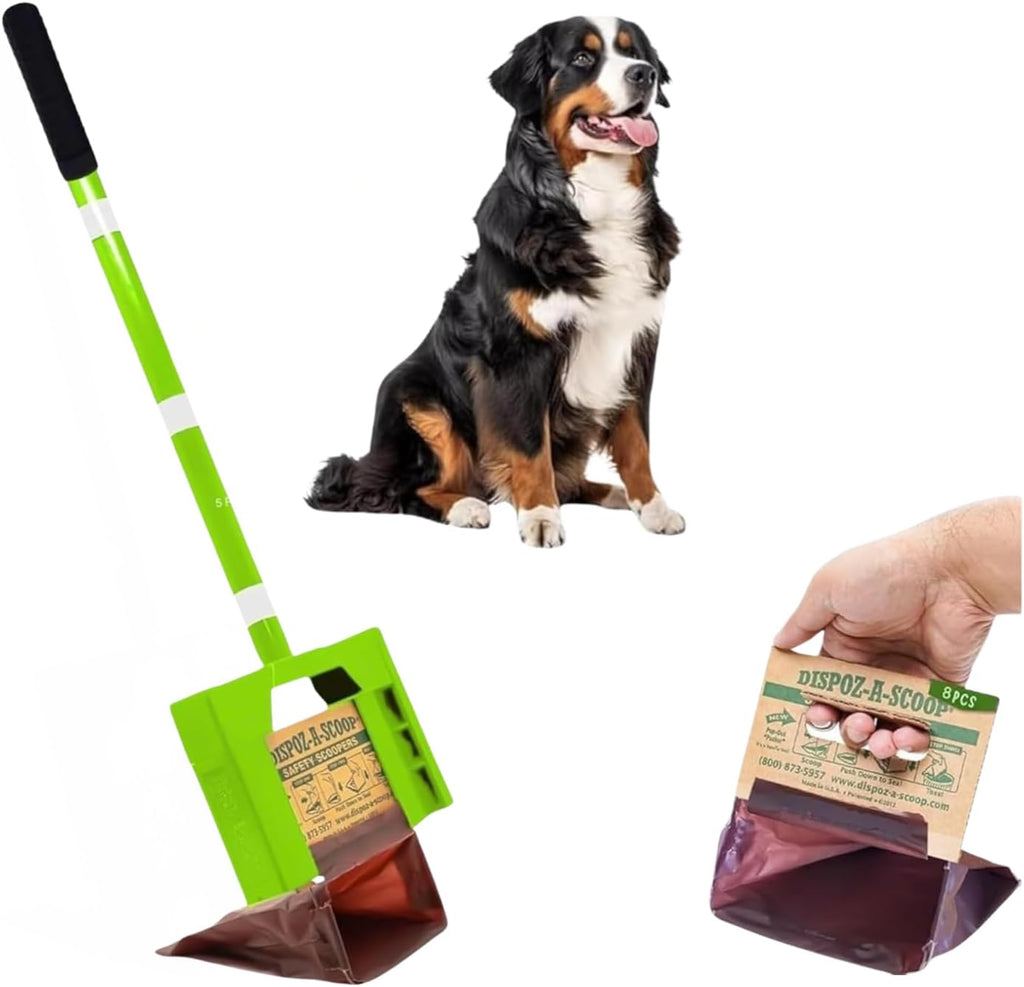 Dispoz-A-Scoop(R) 96 Pack"Scoop-Seal-Dispose" Dog Pooper Scooper with Bag Attachment, No-Touch Pooper Scoopers Solution, Portable Pooper Scooper for Dogs Large and Small, Dog Poop Scooper for Yard Walk - Image 9