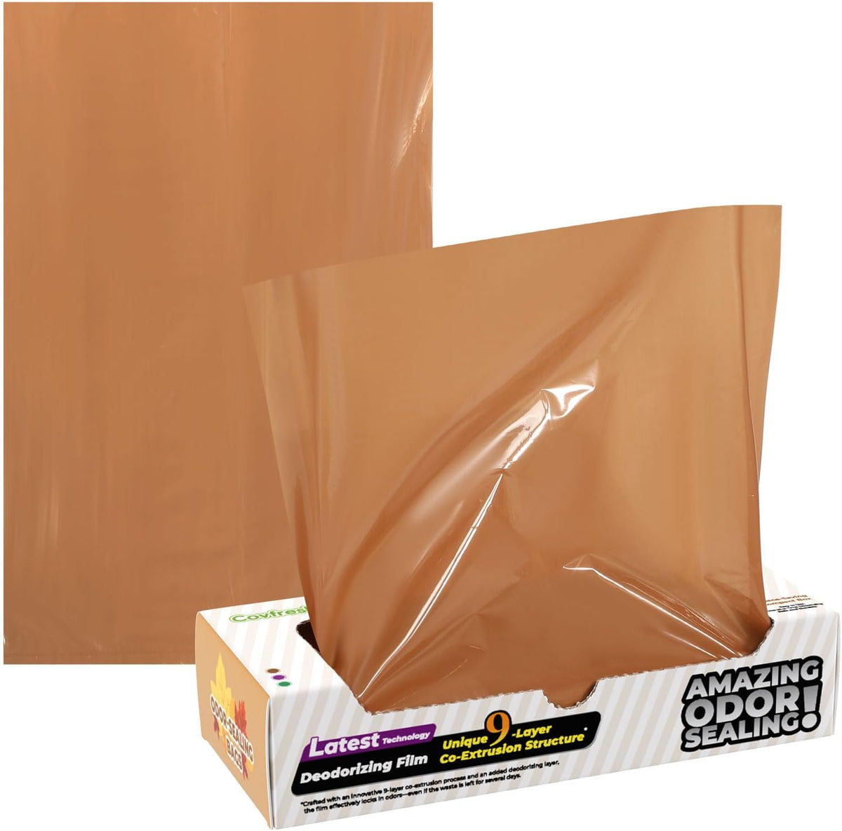 Odor-Sealing Cat Poop Bags XS, 220 Count | Durable Unscented Waste Bags for Pet, Diaper, Ostomy & Food Waste Disposal (Brown) - Image 9