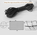 Pet sitting safely behind Morimoe anti fall balcony net