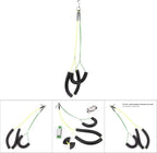 Stainless steel wire core and metal sliding clip for length adjustment