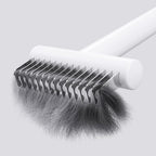 Ergonomic pet grooming tool for home bathing and styling