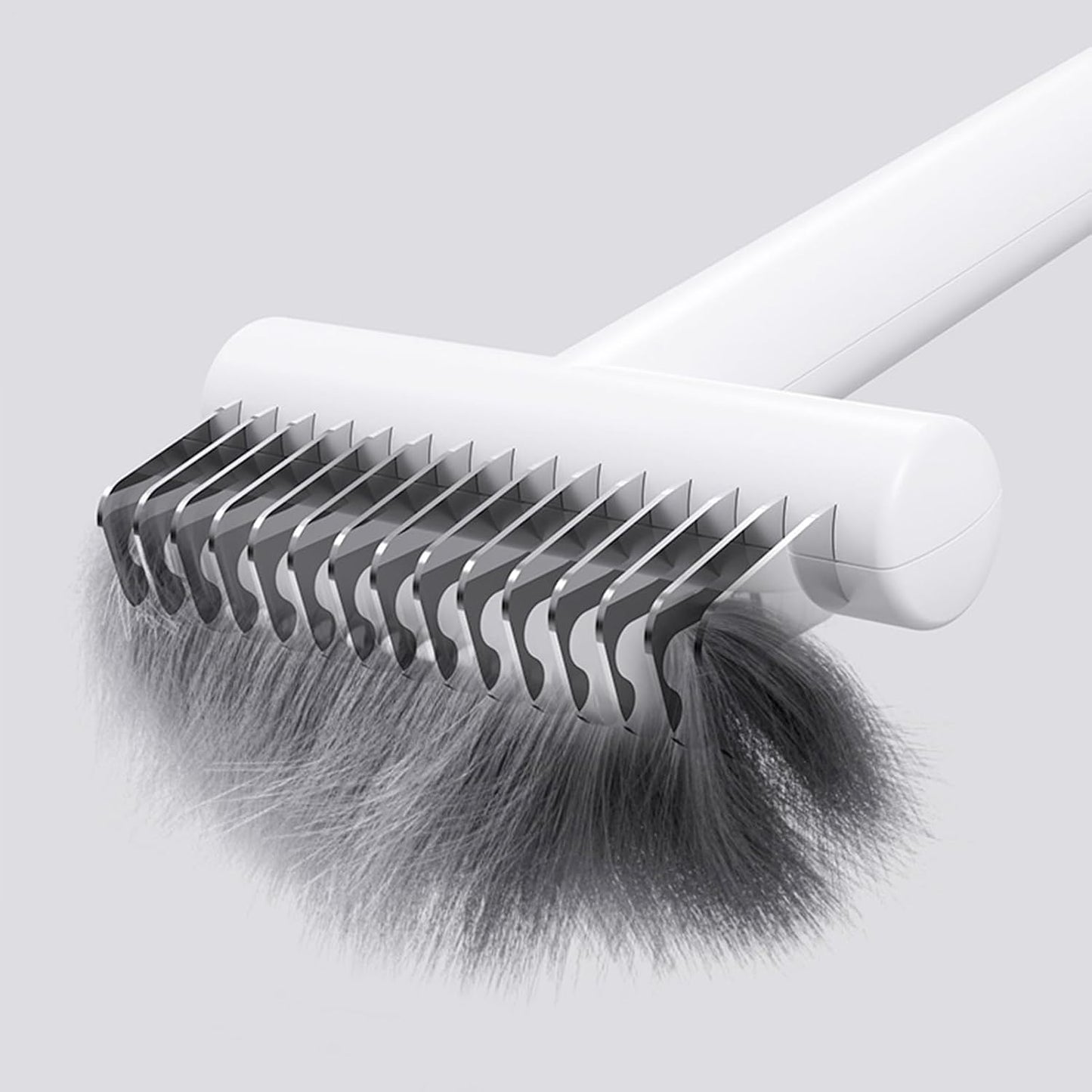 Ergonomic pet grooming tool for home bathing and styling