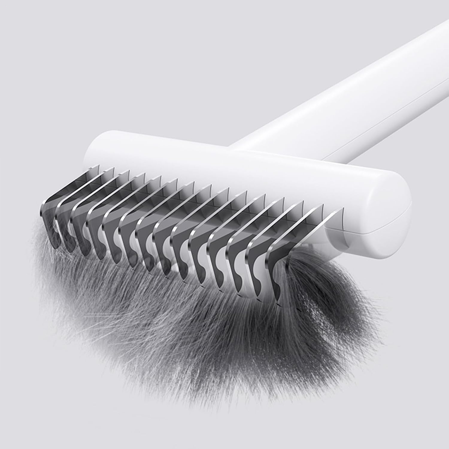Ergonomic pet grooming tool for home bathing and styling