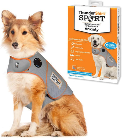 Thundershirt sport dog anxiety jacket front view calming vest for large dogs