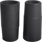 Aigemsi rubber hose adapter two pack showing front view of the black flexible connectors