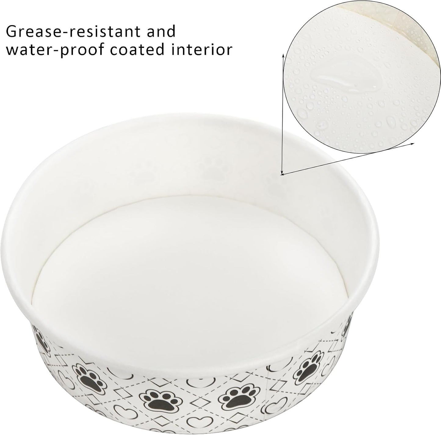 SOUJOY disposable pet feeding bowls used for outdoor camping