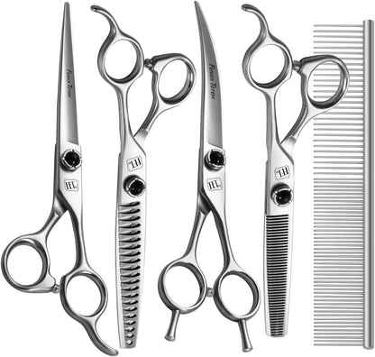 Fenice Totem professional grooming shears packaged view demonstrating premium imported quality.
