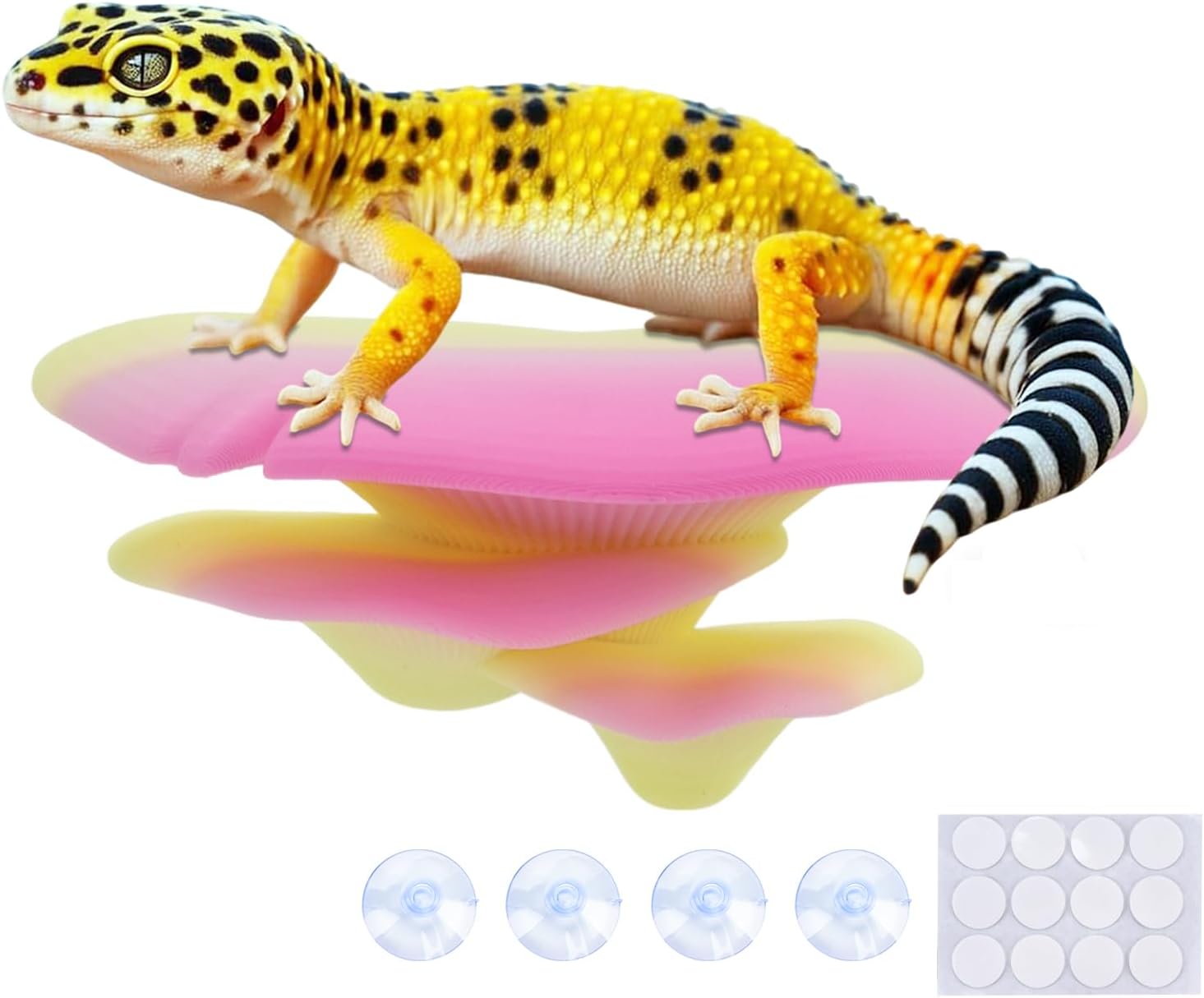 Westant Mushroom Decor for Reptile Tank, Fish Tank, Pet-Safe Bearded Dragon Tank Accessories, Realistic Terrarium Plants for Leopard Geckos, Crested Geckos, Tree Frogs, Snakes (Forest, Trio Cap) - Image 14