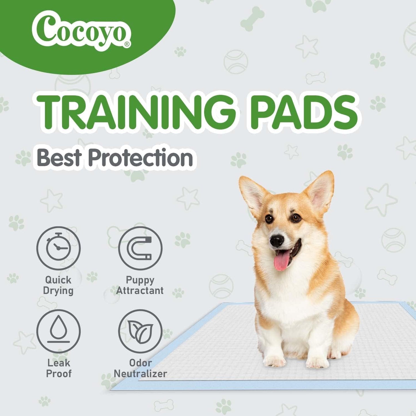 Five layer cross section design of COCOYO super absorbent dog pee pads
