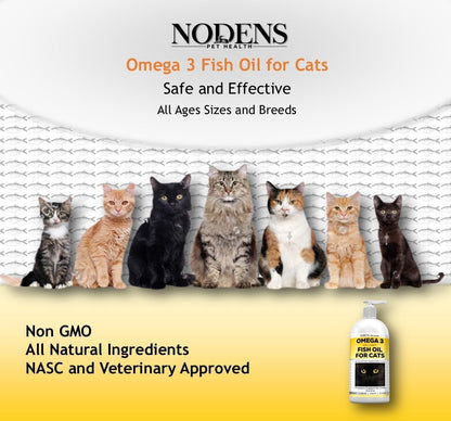 Authentic USA imported Nodens fish oil showing EPA and DHA nutritional facts