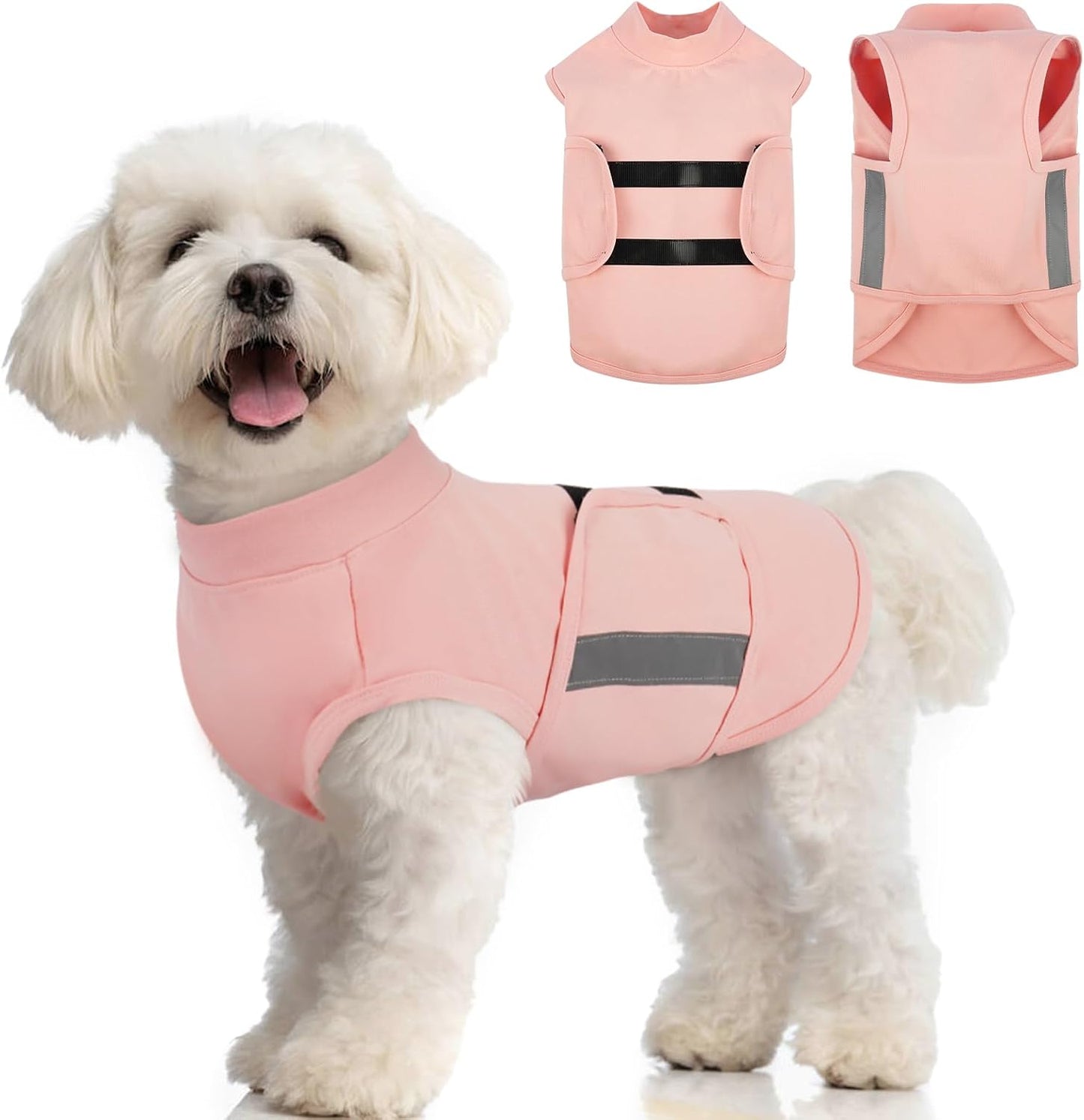 MIGOHI Dog Anxiety Relief Coat,Comfort Anxiety Vest for Dogs,Adjustable Dog Anxiety Calming Wrap for Fireworks,Thunderstorm,Travel,Separation,Anxiety Jacket for Small Dogs,S,Blue - Image 15