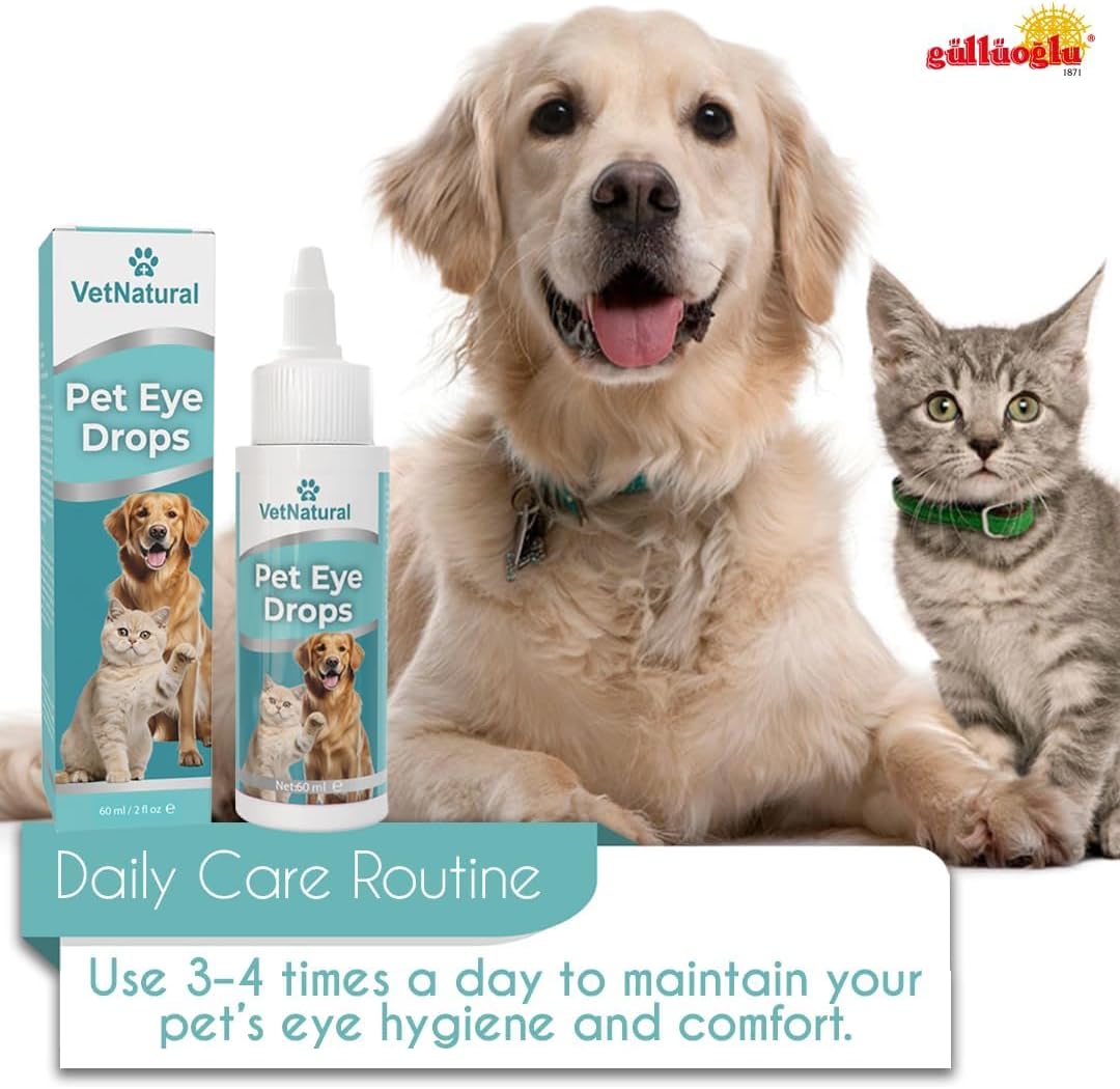 Gentle cat eye wash formula for clearing discharge and tear stains