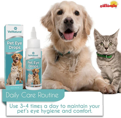 Gentle cat eye wash formula for clearing discharge and tear stains