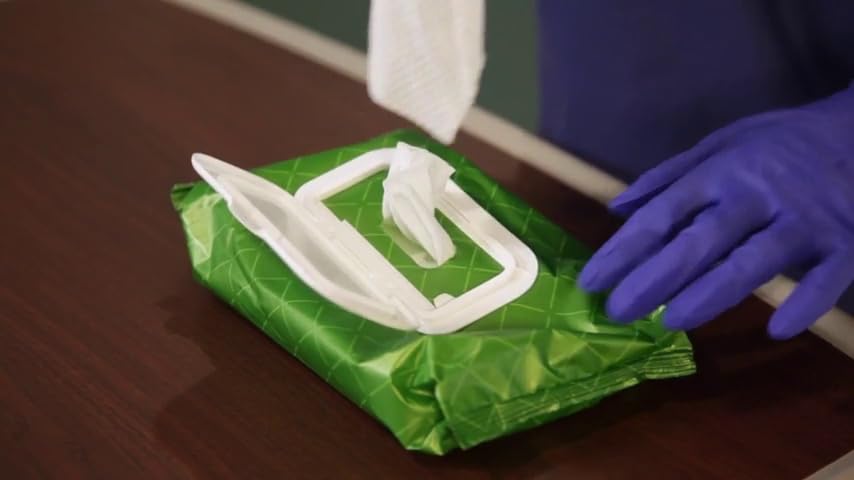 Medline AloeTouch Select 8x12 inch large cleansing wipes