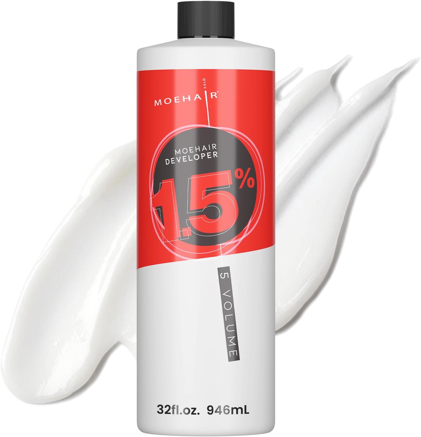 Moehair Hair Color Developer 5 Volume front view bottle