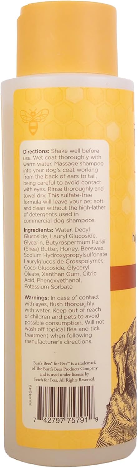 Burt's Bees for Pets Hypoallergenic Dog Shampoo with Shea Butter and Honey, Gentle Fragrance Free Shampoo for Sensitive Dogs with 95% Natural Origin Skin and Coat Formula, 16 Fl Oz - Image 11