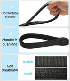 Mycicy braided nylon dog walking lead showing the reflective threads under light
