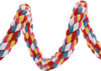 Side angle of 33-inch long Jusney bird rope perch