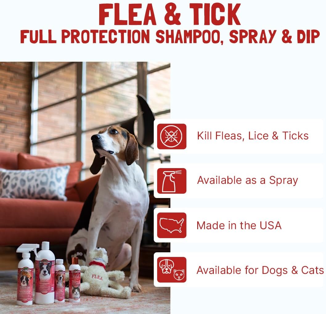 Bio-Groom parasite control dog wash bottle back label ingredients