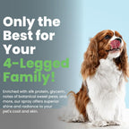 Sweet pea scented pet finishing mist for eliminating pet odors