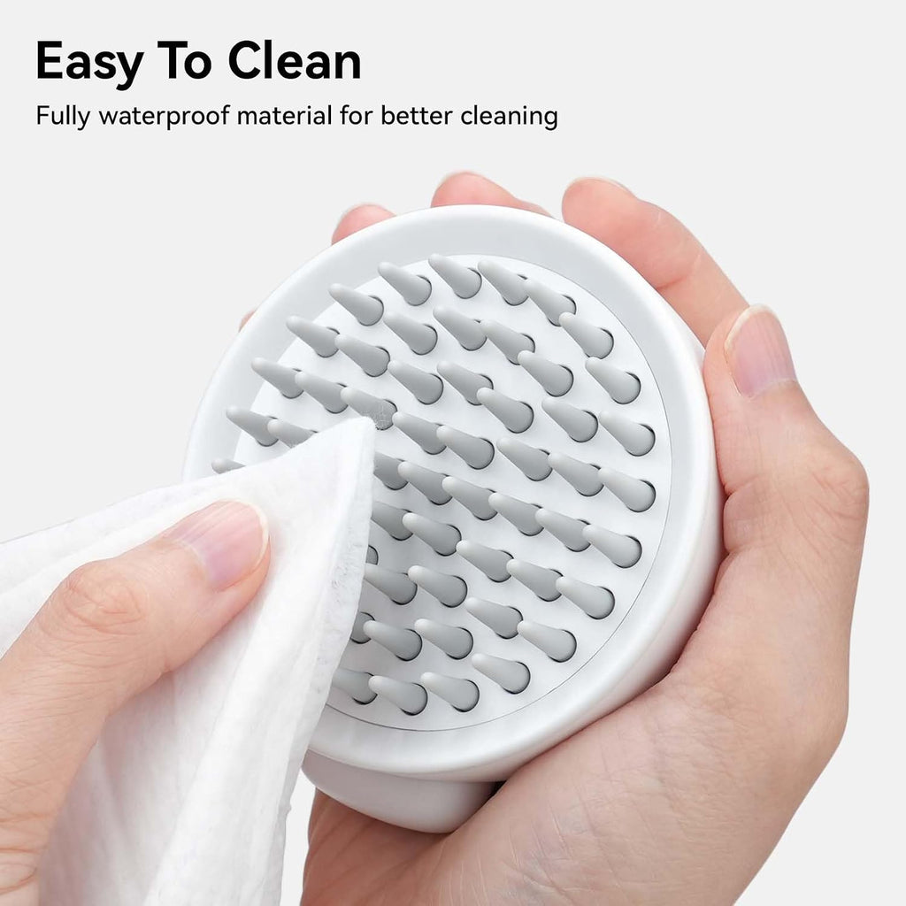 aumuca Silicone Cat Grooming Brush with Release Button for Massage - Soft Brush for Short to Medium Haired Cats, Dogs, Rabbits - Image 9