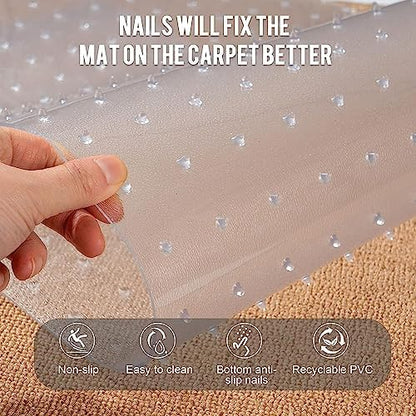 Uross pet carpet protector packaging showing dimensions and usage details