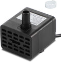 Alizzy small submersible water pump front view showcasing compact black design.