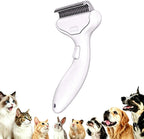 Undercoat Rake for Dogs & Cats, 3-in-1 Skin-Friendly Pet Fur Brush with One-Click Self-Clean Button, Deshedding Dog Brush for Long haired Pets, Cat Comb Removes Matted Fur & Loose Hair - Image 10