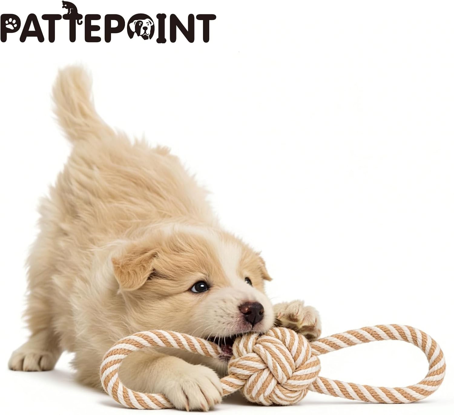 USA imported authentic premium cotton puppy teething kit by PATTEPOINT.