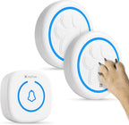 Anyfree wireless dog door bell front view with paw button