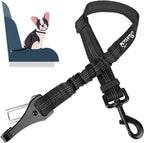 SlowTon Dog Seat Belt for Car, Adjustable 3 in 1 Dog Seatbelt with Elastic Bungee Buffer, Nylon Heavy Duty Dog Car Harness Reflective Safety Tether Leash with Latch Hook Clip Pink - Image 15