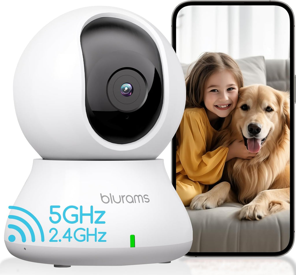 blurams 5G Indoor Cameras for Home Security, 2K Pet Camera with Phone App, 360 degrees PTZ Home Cam w/Dual-Band WiFi6, 2-Way Talk, Free Human/Sound Detection, Motion Tracking, Night Vision, Works with Alexa - Image 10