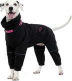 Kouser Waterproof Dog Raincoat with Reflective Stripes, Adjustable Dog Rain Jacket with Leash D-Ring, Lightweight Full-Body Coverage Hooded Poncho Rain Coat for Small Medium Large Dogs, Pink XL - Image 10