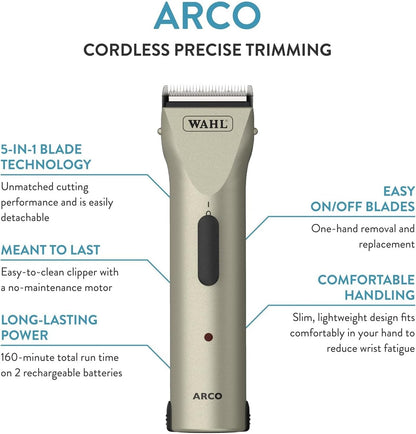 Close up view of Wahl Arco 5-in-1 adjustable grooming blade